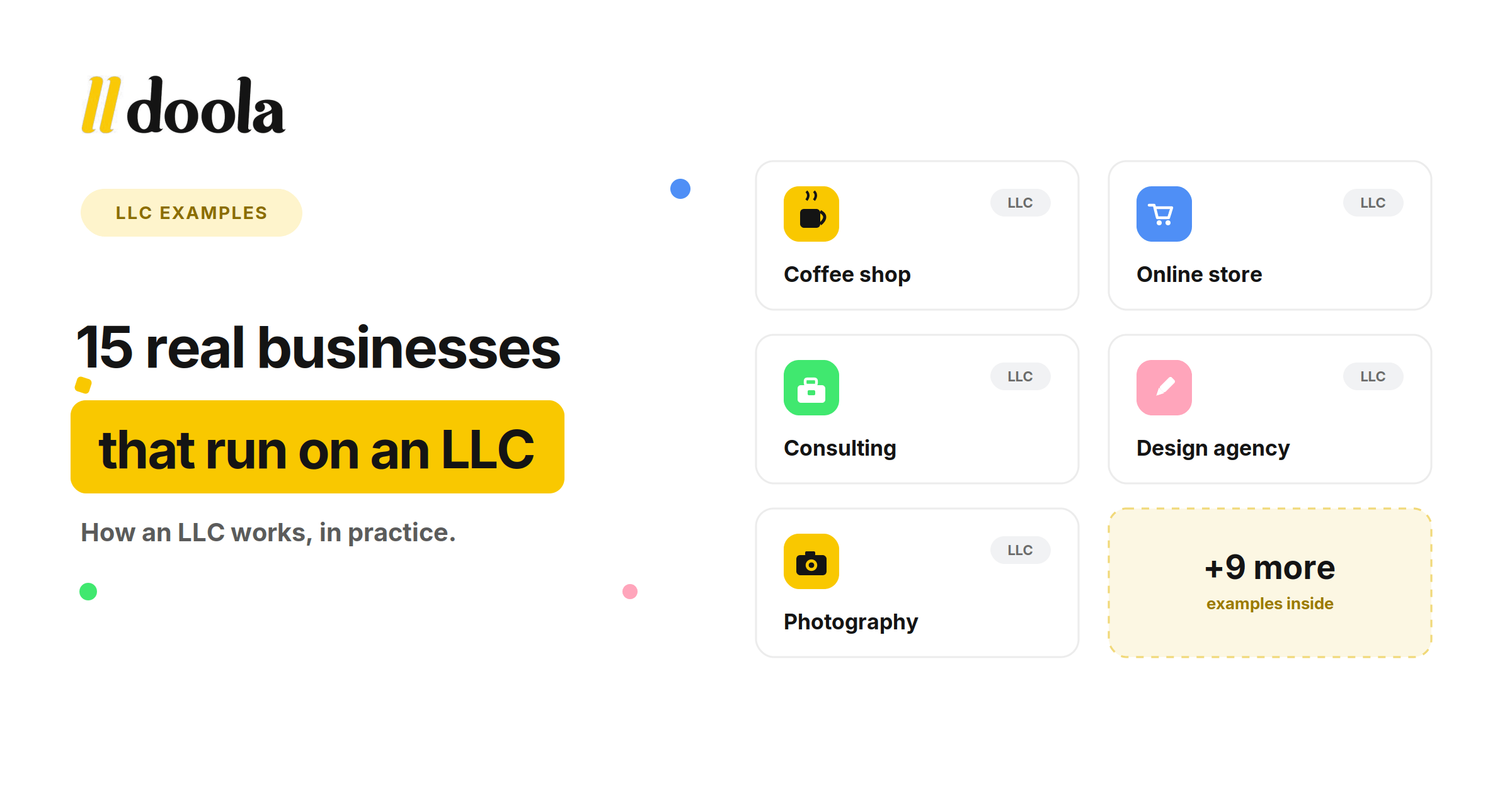 LLC Examples: 15 Real Businesses That Show How an LLC Works in Practice