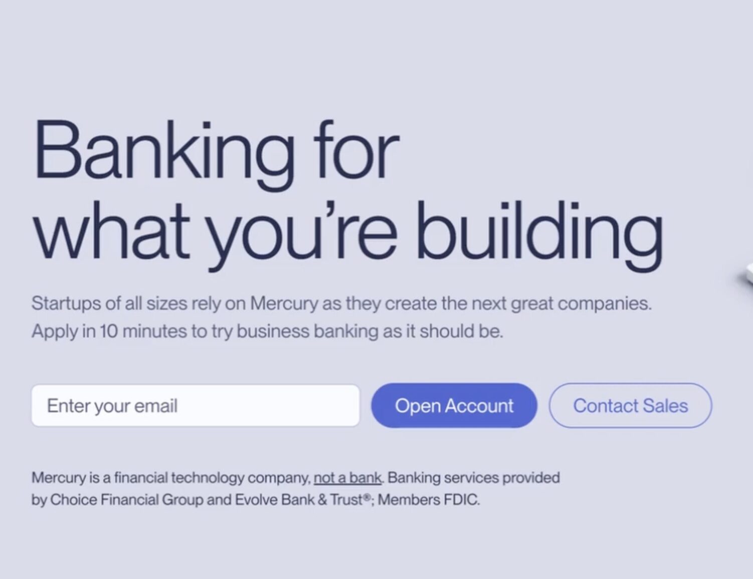How to open a Mercury bank account email
