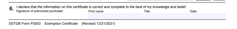Step 6: Certification