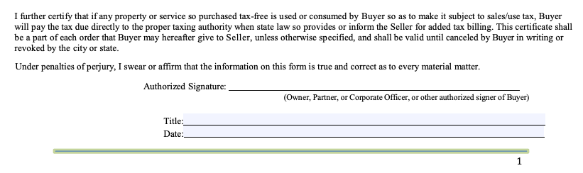 Step 6: Certification and Signature
