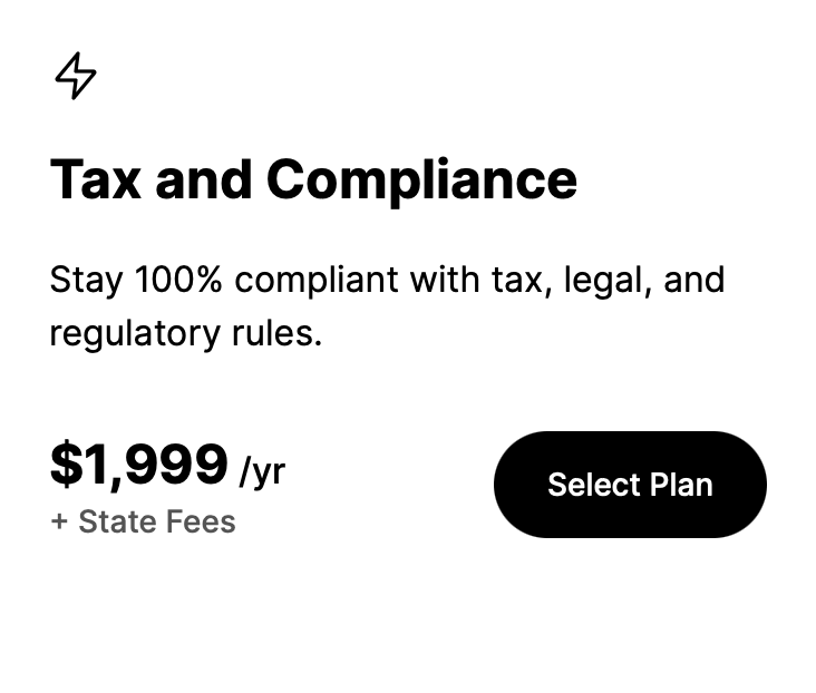 Starter vs. TC vs. Business-in-a-Box™: Which doola Plan Is Right for You? Tax and Compliance Plan