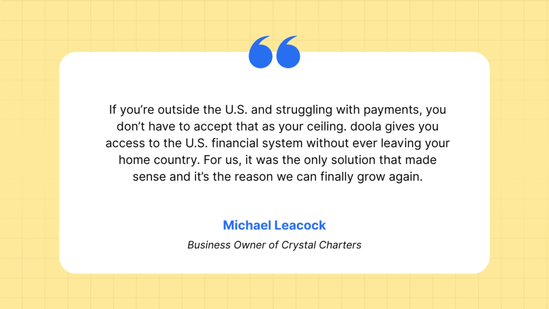 How Crystal Charters Rebuilt After COVID With doola and Is Now Expanding Beyond the Cayman Islands How Crystal Charters Rebuilt After COVID With doola — and Is Now Expanding Beyond the Cayman Islands