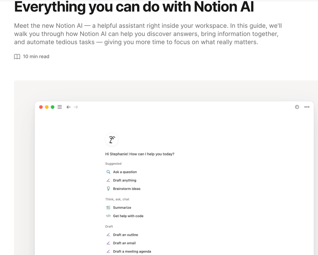 AI Assistants for Startup Founders: Notion AI’s dashboard