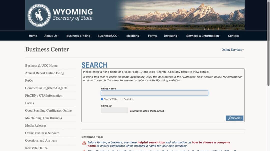 How to start an LLC in Wyoming