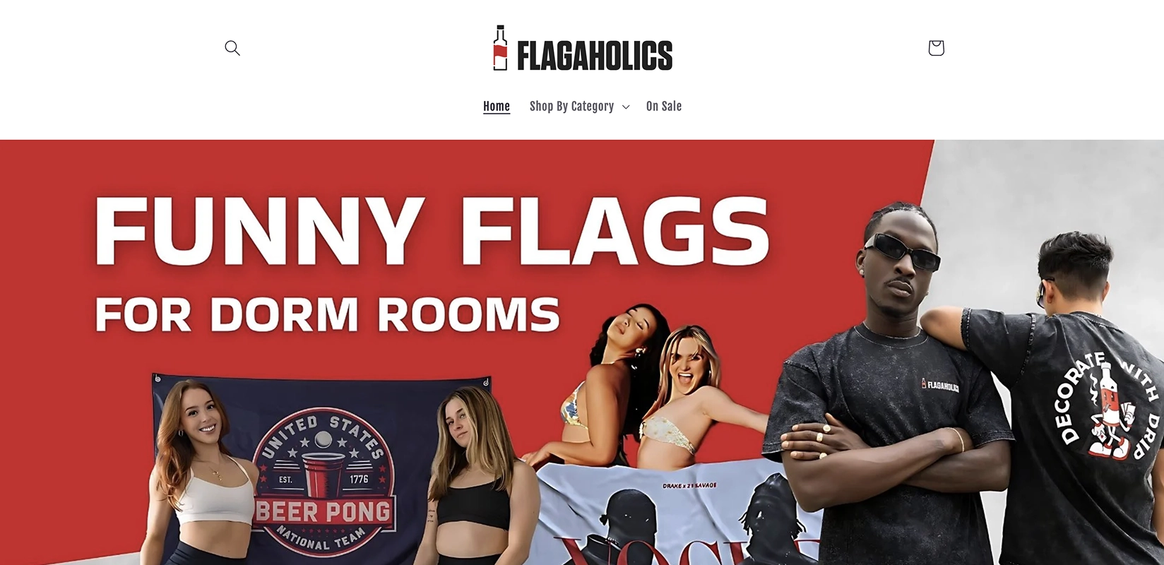 Flagaholics Creates Custom-Designed Flags For Dorm Rooms and Personal Spaces. Flagaholics Creates Custom-Designed Flags For Dorm Rooms and Personal Spaces.
