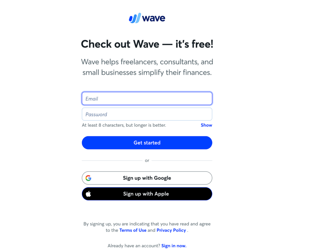 Use Wave Accounting