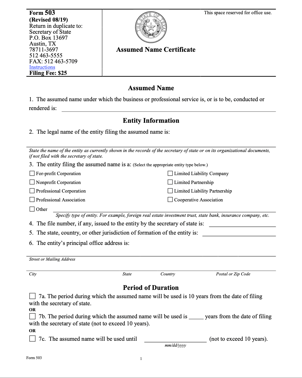 How to start a DBA in Texas