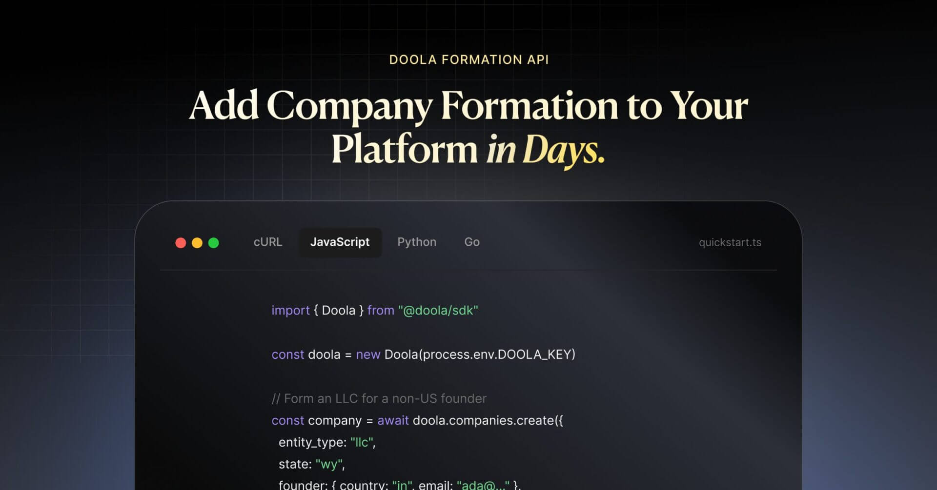 58014Introducing doola Formation API for B2B