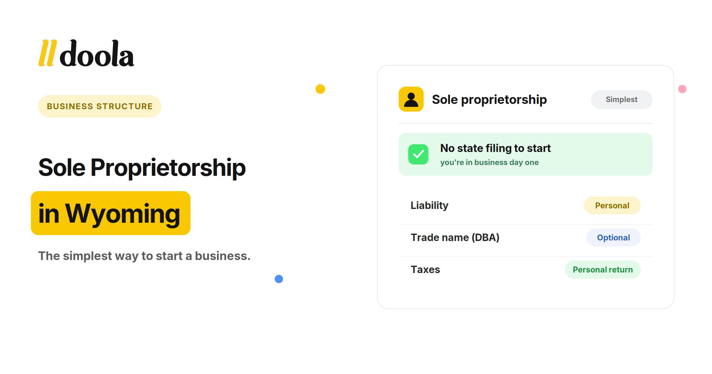 Sole Proprietorship in Wyoming: Free to Start, Costly to Get Wrong in 2026